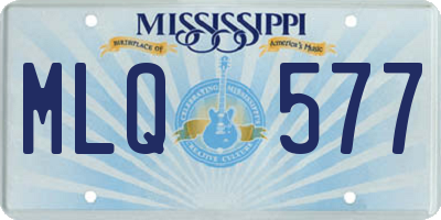 MS license plate MLQ577