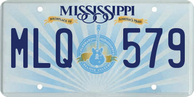 MS license plate MLQ579