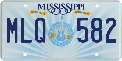 MS license plate MLQ582