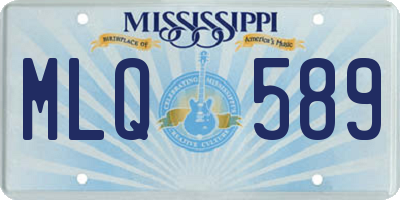 MS license plate MLQ589