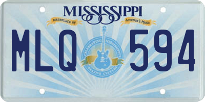 MS license plate MLQ594