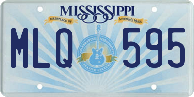 MS license plate MLQ595