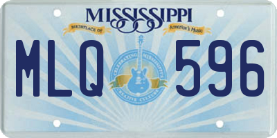 MS license plate MLQ596