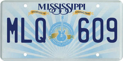 MS license plate MLQ609
