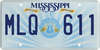 MS license plate MLQ611