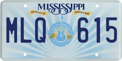 MS license plate MLQ615