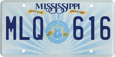 MS license plate MLQ616