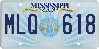 MS license plate MLQ618