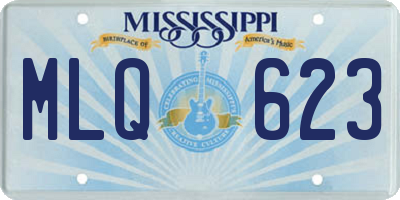 MS license plate MLQ623