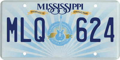 MS license plate MLQ624