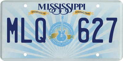 MS license plate MLQ627