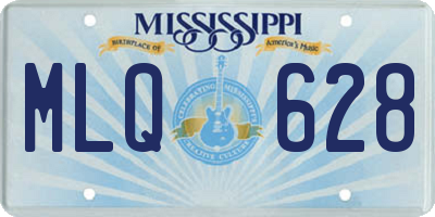 MS license plate MLQ628