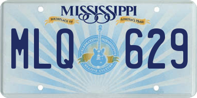 MS license plate MLQ629
