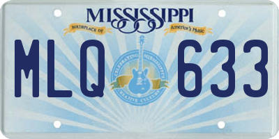 MS license plate MLQ633