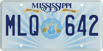 MS license plate MLQ642