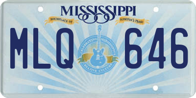 MS license plate MLQ646