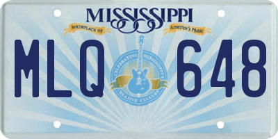 MS license plate MLQ648