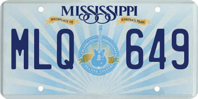 MS license plate MLQ649