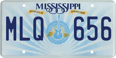 MS license plate MLQ656