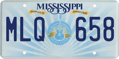 MS license plate MLQ658