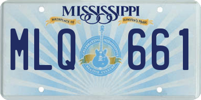 MS license plate MLQ661