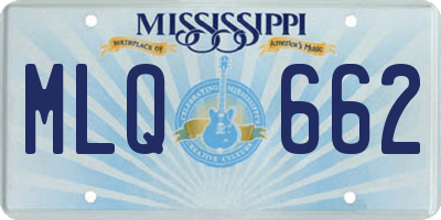 MS license plate MLQ662