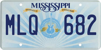 MS license plate MLQ682