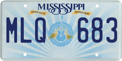 MS license plate MLQ683