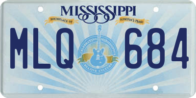 MS license plate MLQ684