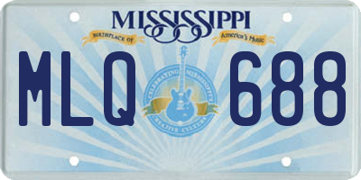 MS license plate MLQ688