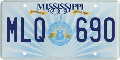 MS license plate MLQ690