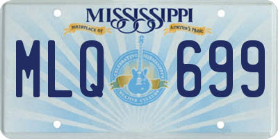 MS license plate MLQ699