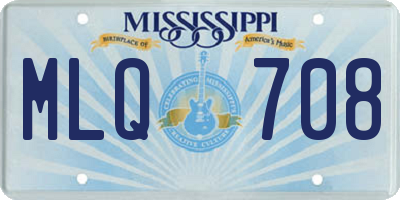 MS license plate MLQ708