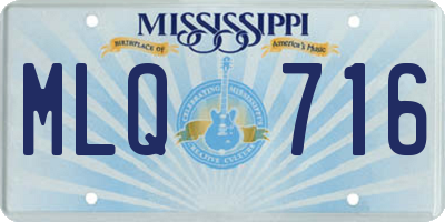 MS license plate MLQ716