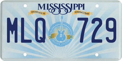 MS license plate MLQ729