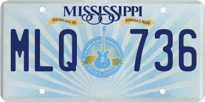 MS license plate MLQ736