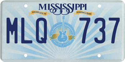 MS license plate MLQ737