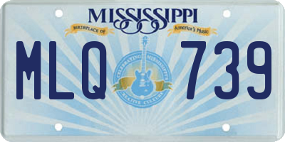 MS license plate MLQ739