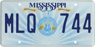 MS license plate MLQ744