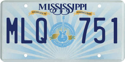 MS license plate MLQ751