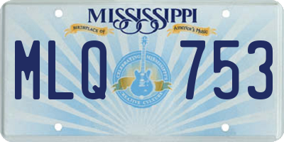 MS license plate MLQ753