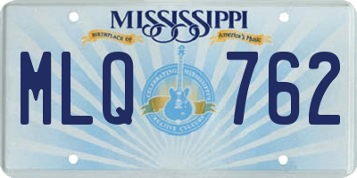MS license plate MLQ762