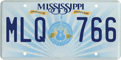 MS license plate MLQ766