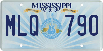 MS license plate MLQ790