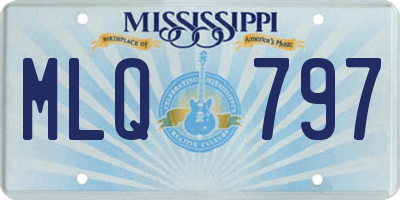 MS license plate MLQ797