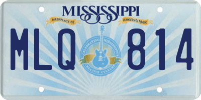 MS license plate MLQ814