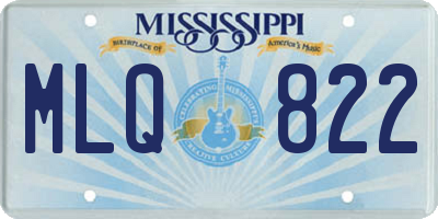 MS license plate MLQ822