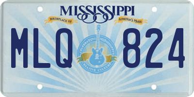 MS license plate MLQ824