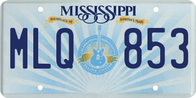 MS license plate MLQ853