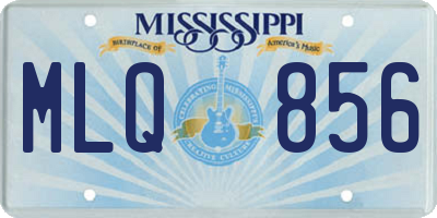 MS license plate MLQ856